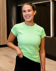 Kin Active Tee in Fresh Green - T-Shirts - Gym+Coffee IE