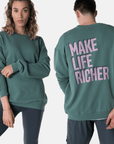 Kinney Crew in Fern Green - Sweatshirts - Gym+Coffee IE