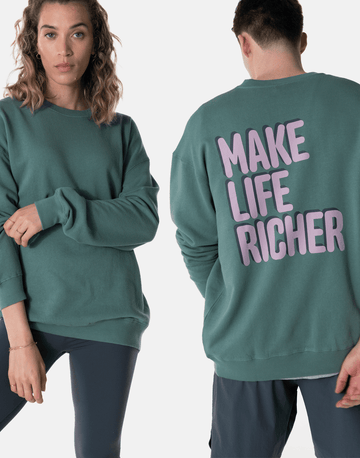 Kinney Crew in Fern Green - Sweatshirts - Gym+Coffee IE