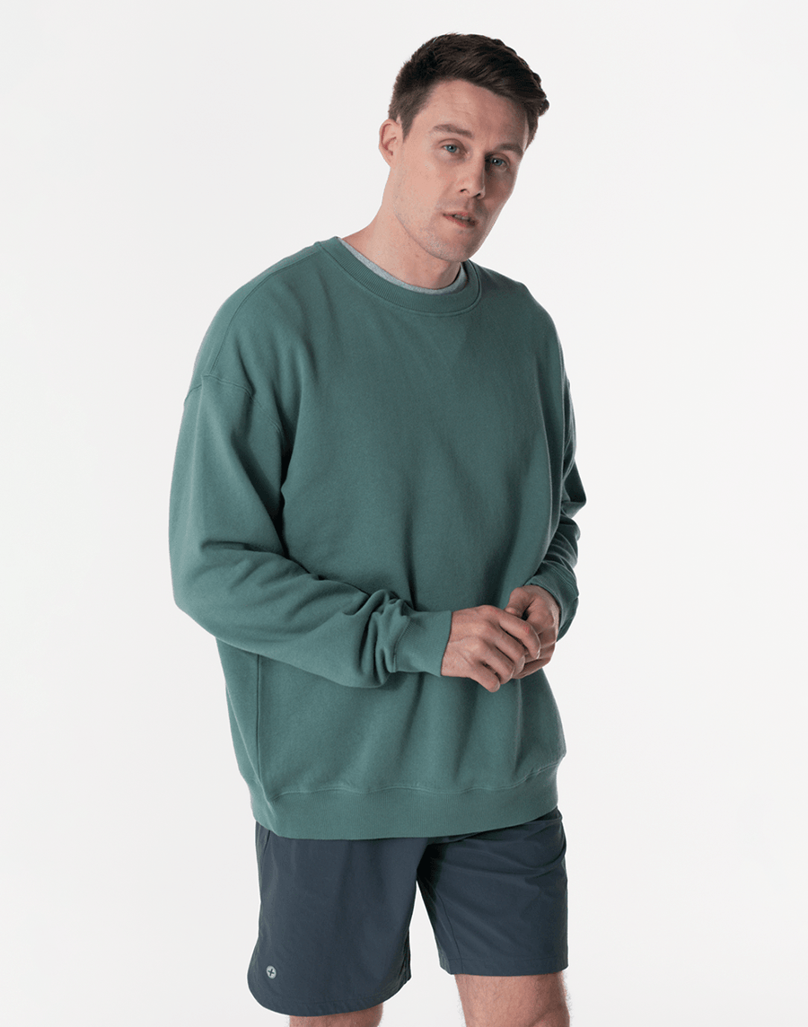 Kinney Crew in Fern Green - Sweatshirts - Gym+Coffee IE