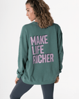 Kinney Crew in Fern Green - Sweatshirts - Gym+Coffee IE