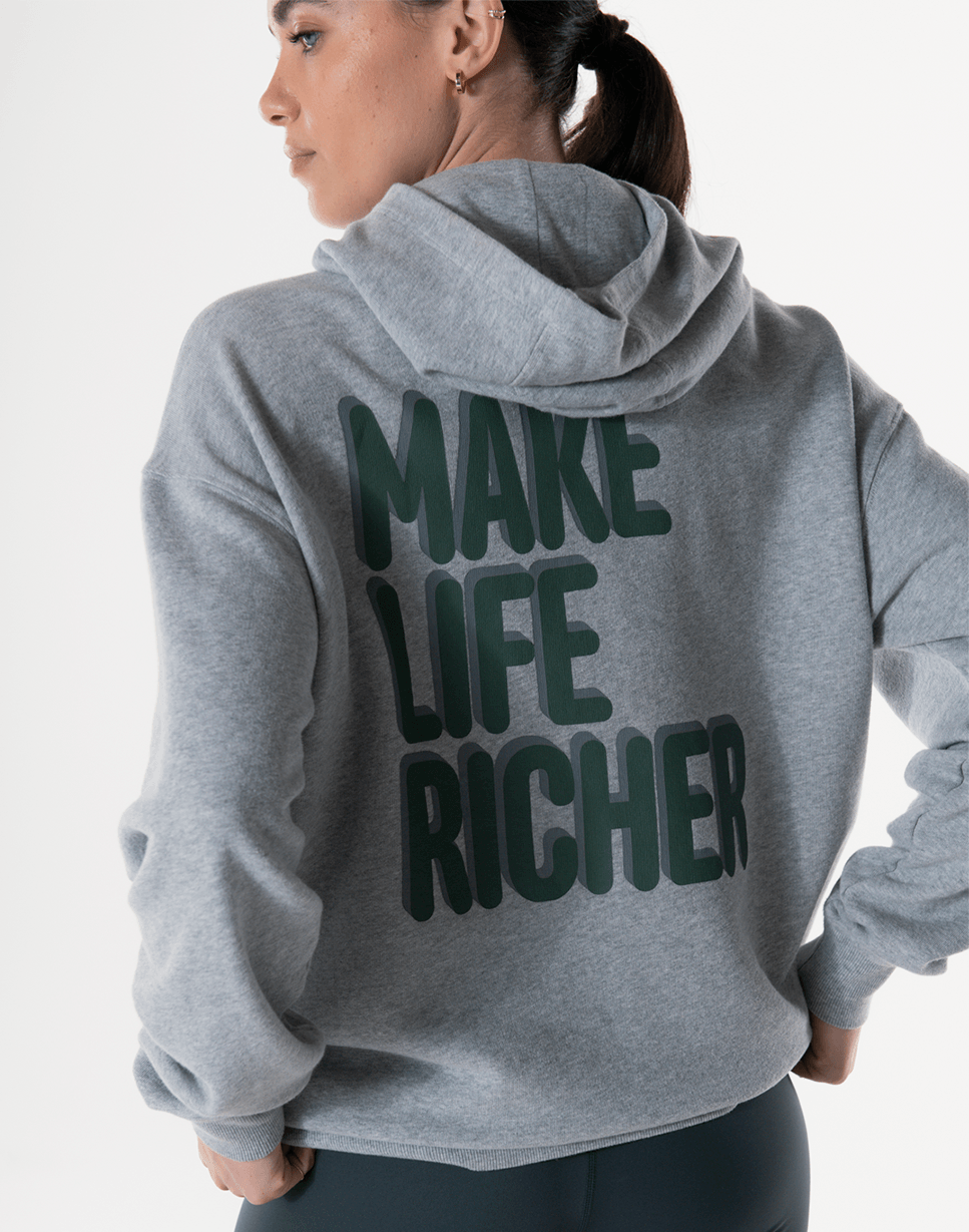 Kinney Hoodie in Grey Marl - Hoodies - Gym+Coffee IE