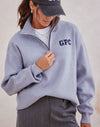 Knit Half Zip in Stone