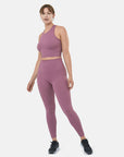 Lotus Rib Knit Legging in Desert Berry - Leggings - Gym+Coffee IE