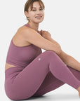 Lotus Rib Knit Legging in Desert Berry - Leggings - Gym+Coffee IE