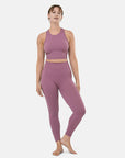 Lotus Rib Knit Legging in Desert Berry - Leggings - Gym+Coffee IE