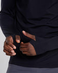 Mens Advantage Long Sleeve Tee in Black - Long Sleeves - Gym+Coffee IE
