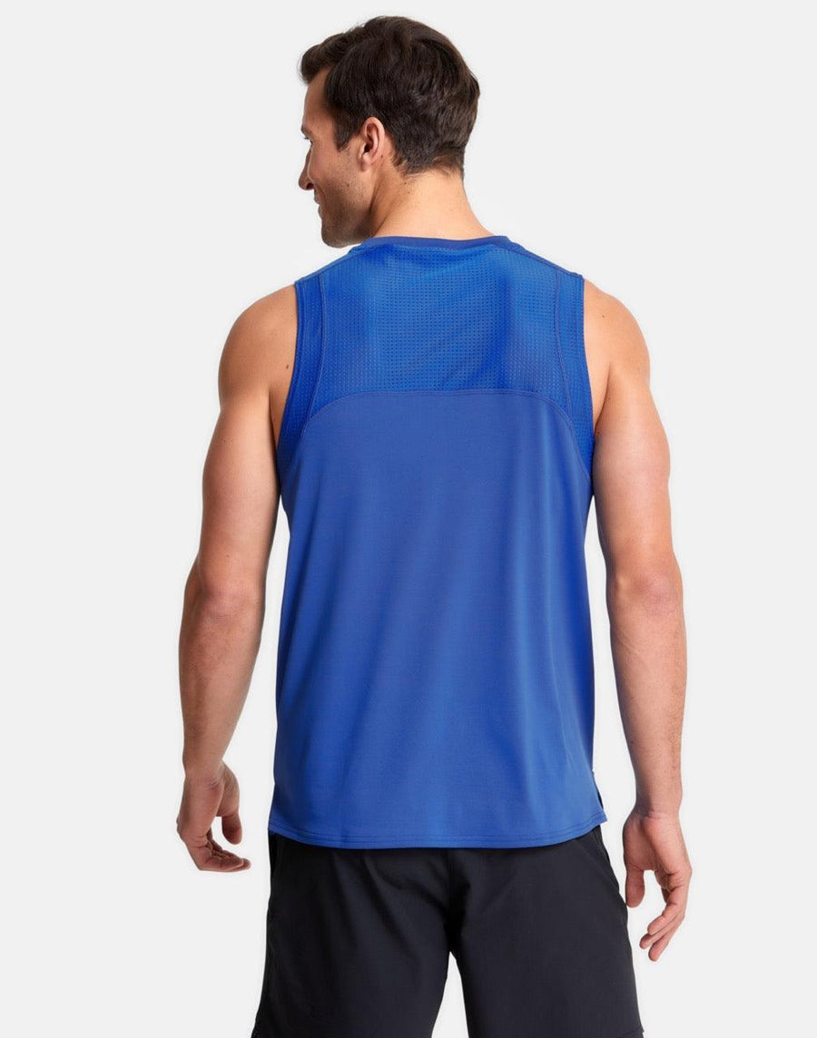 Men's Celero Vest in Earth Blue - Tanks - Gym+Coffee
