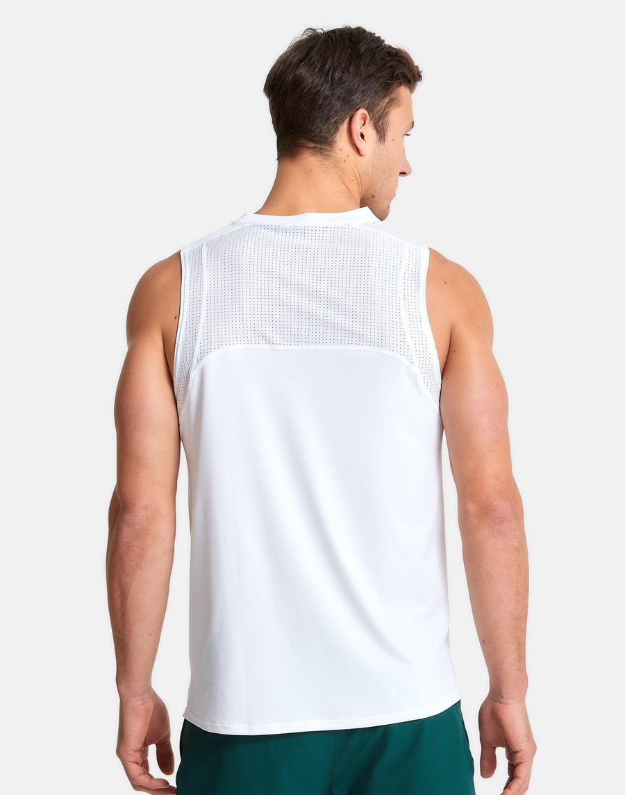 Men's Celero Vest in Striker White - Tanks - Gym+Coffee