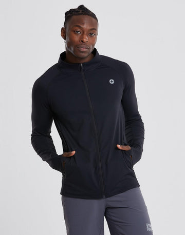 Pursuit Track Jacket in Black - Midlayer - Gym+Coffee IE