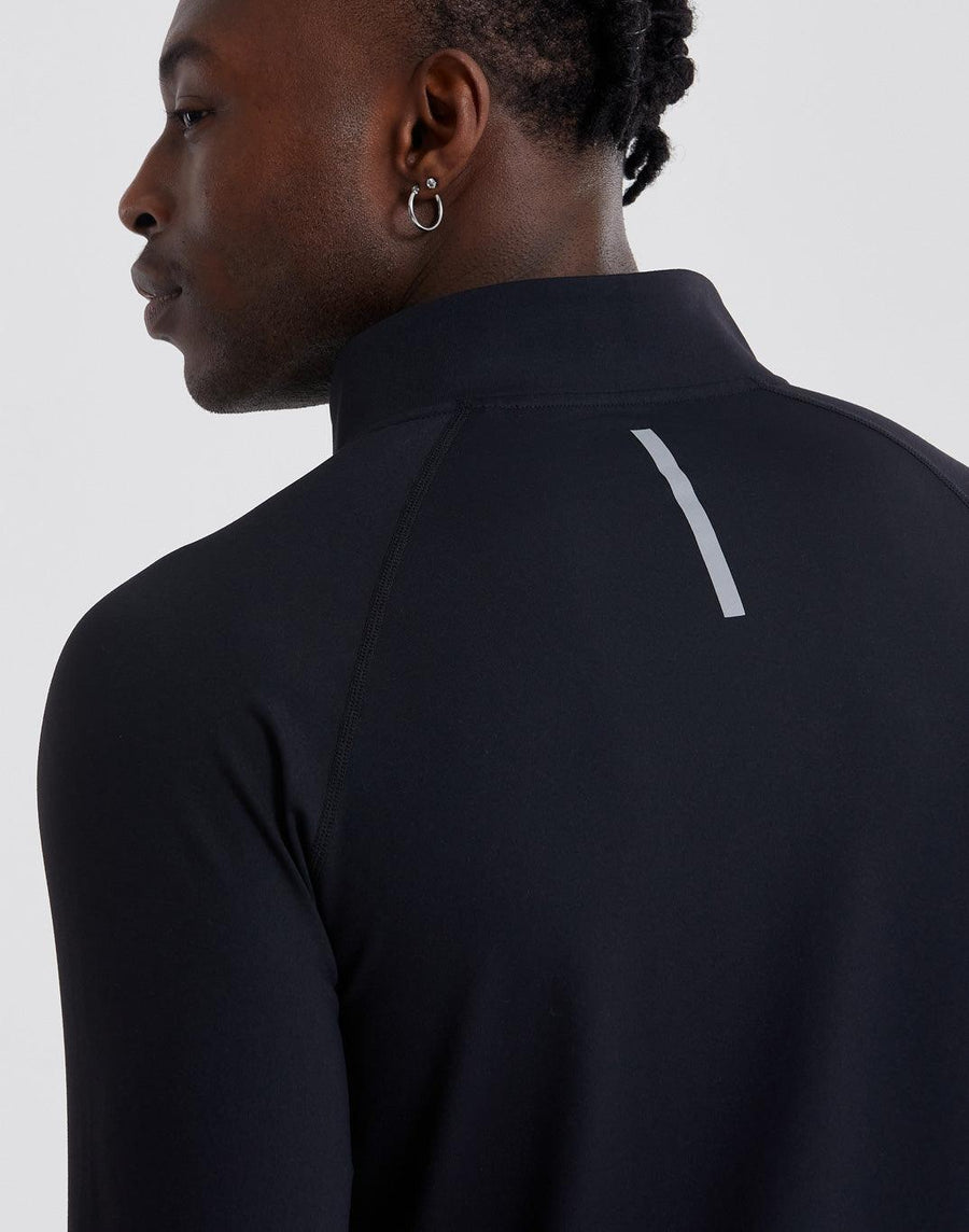 Pursuit Track Jacket in Black - Mid Layer - Gym+Coffee