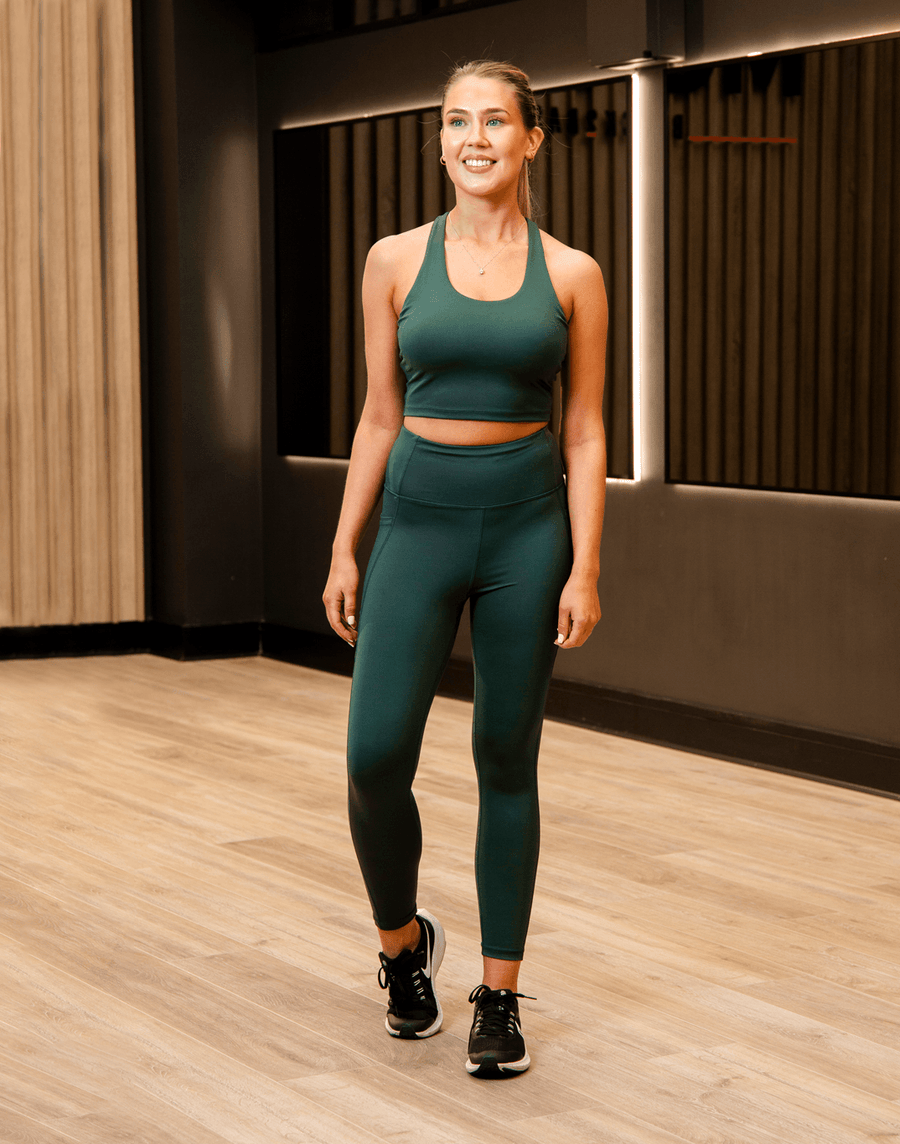 Relentless 7/8 Legging in Cedar Green - Leggings - Gym+Coffee