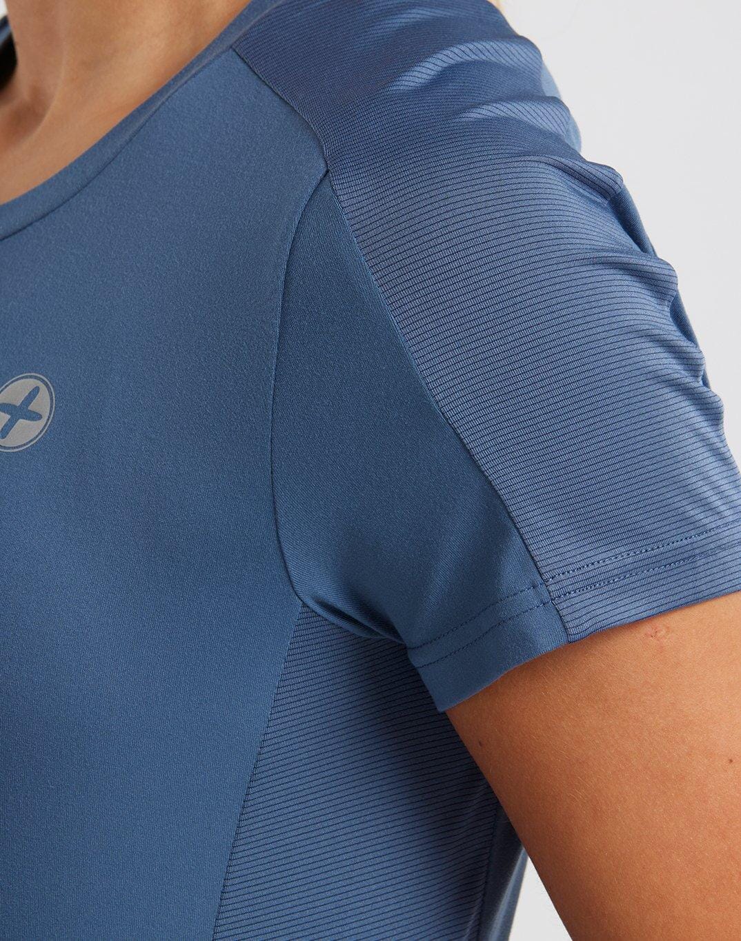 Run Free Tee in Metal Blue - T-Shirts - Gym+Coffee IE