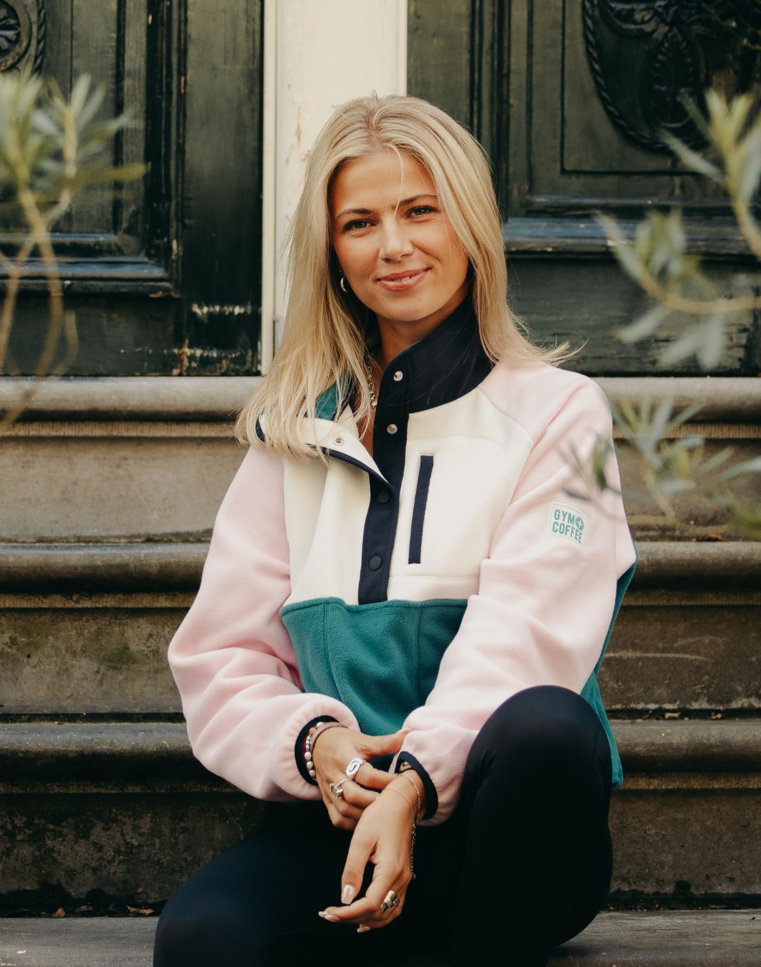 Snap Polar Fleece in Baby Pink