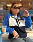 Snap Polar Fleece in Azure Blue