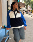 Snap Polar Fleece in Azure Blue
