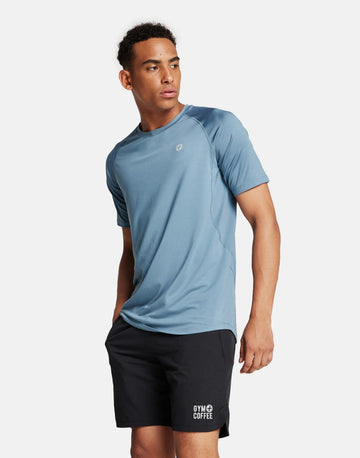 Surge Tee in Storm Blue - T-Shirts - Gym+Coffee IE