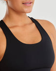 Swift Mesh Racer Bra in Black - Bras - Gym+Coffee IE