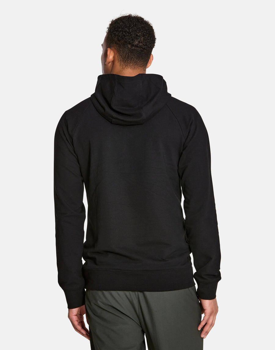 Transit Half Zip Hoodie in Black - Hoodies - Gym+Coffee IE