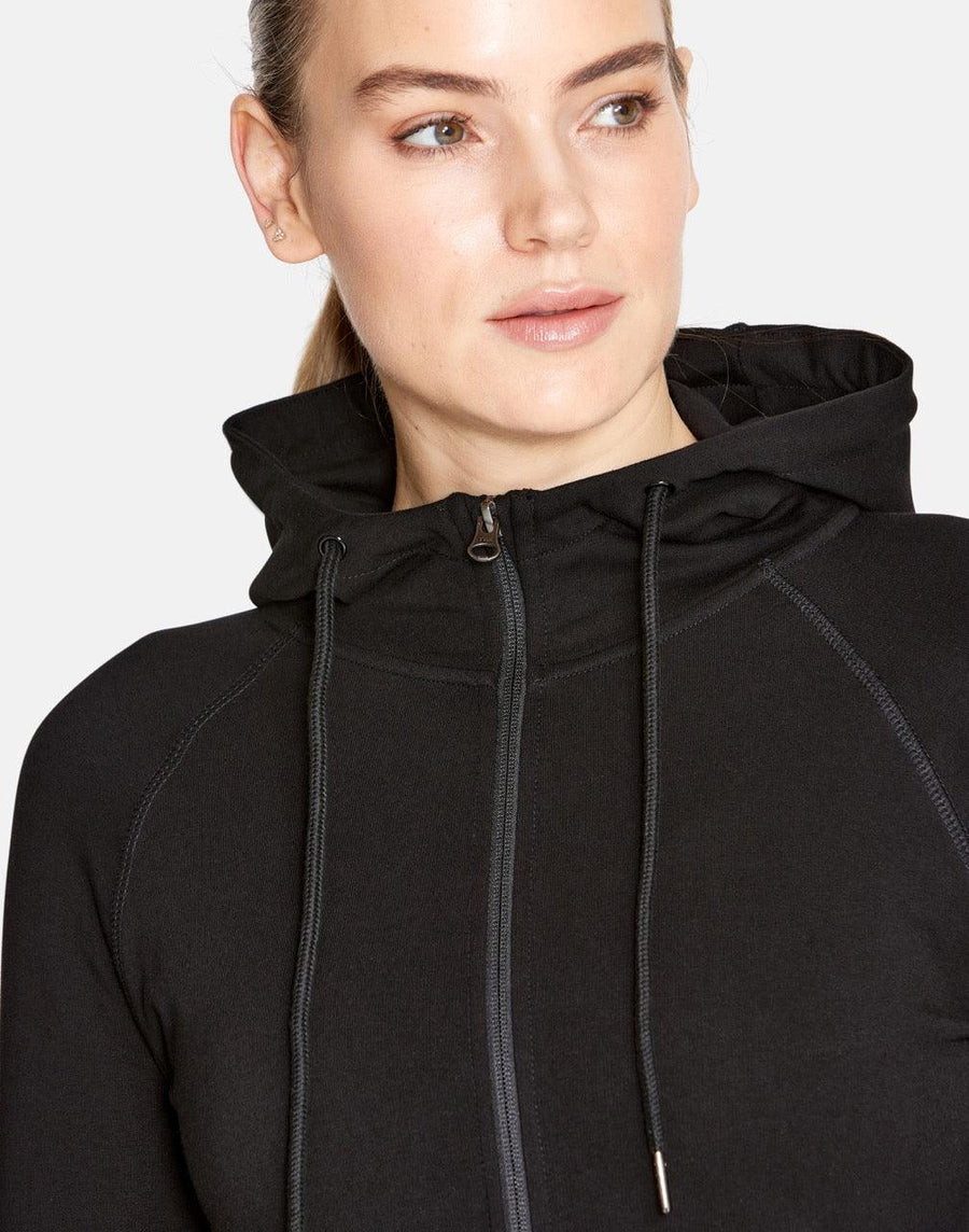 Womens Jet Black Hoodie - Hoodies - Gym+Coffee IE