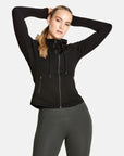 Womens Jet Black Hoodie - Hoodies - Gym+Coffee IE