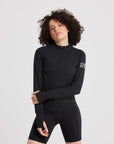 Womens Parker Pro 2.0 in Black - Long Sleeves - Gym+Coffee IE