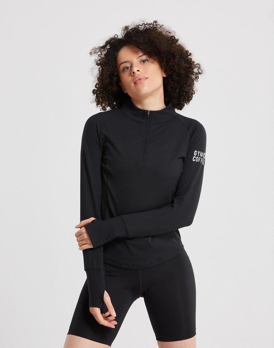 Womens Parker Pro 2.0 in Black - Long Sleeves - Gym+Coffee IE