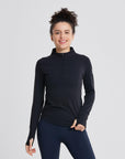 Womens Parker Pro 2.0 in Black - Long Sleeves - Gym+Coffee IE