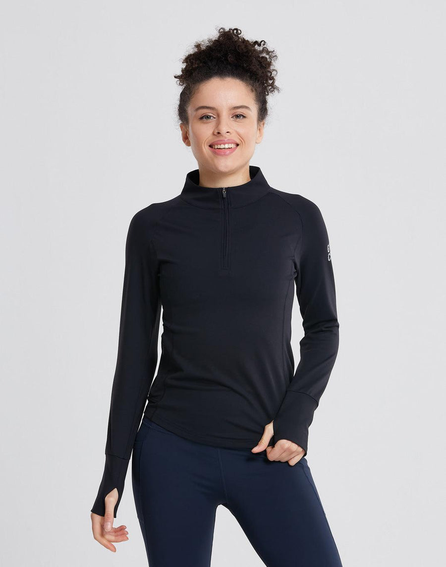 Womens Parker Pro 2.0 in Black - Long Sleeves - Gym+Coffee IE